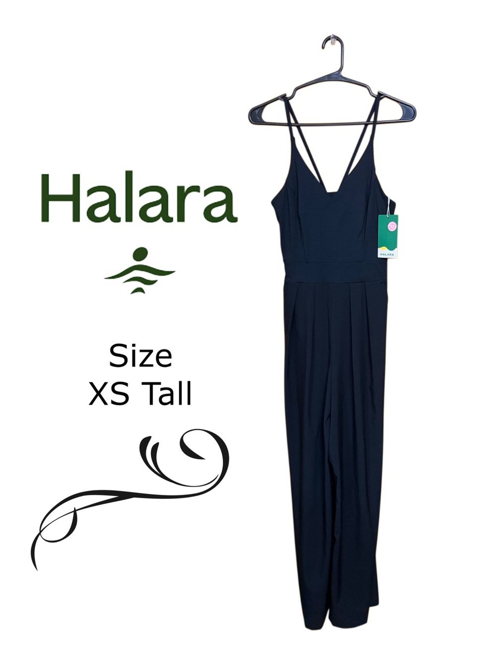 ✨ Halara Breezefull Black Wide-Leg Jumpsuit NWT | Effortless Comfort & Elegance - Picture 2 of 4